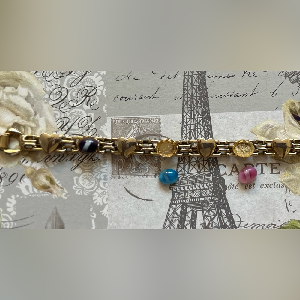 Vintage Celebrity Bracelet Goldette-style NEEDS REPAIR